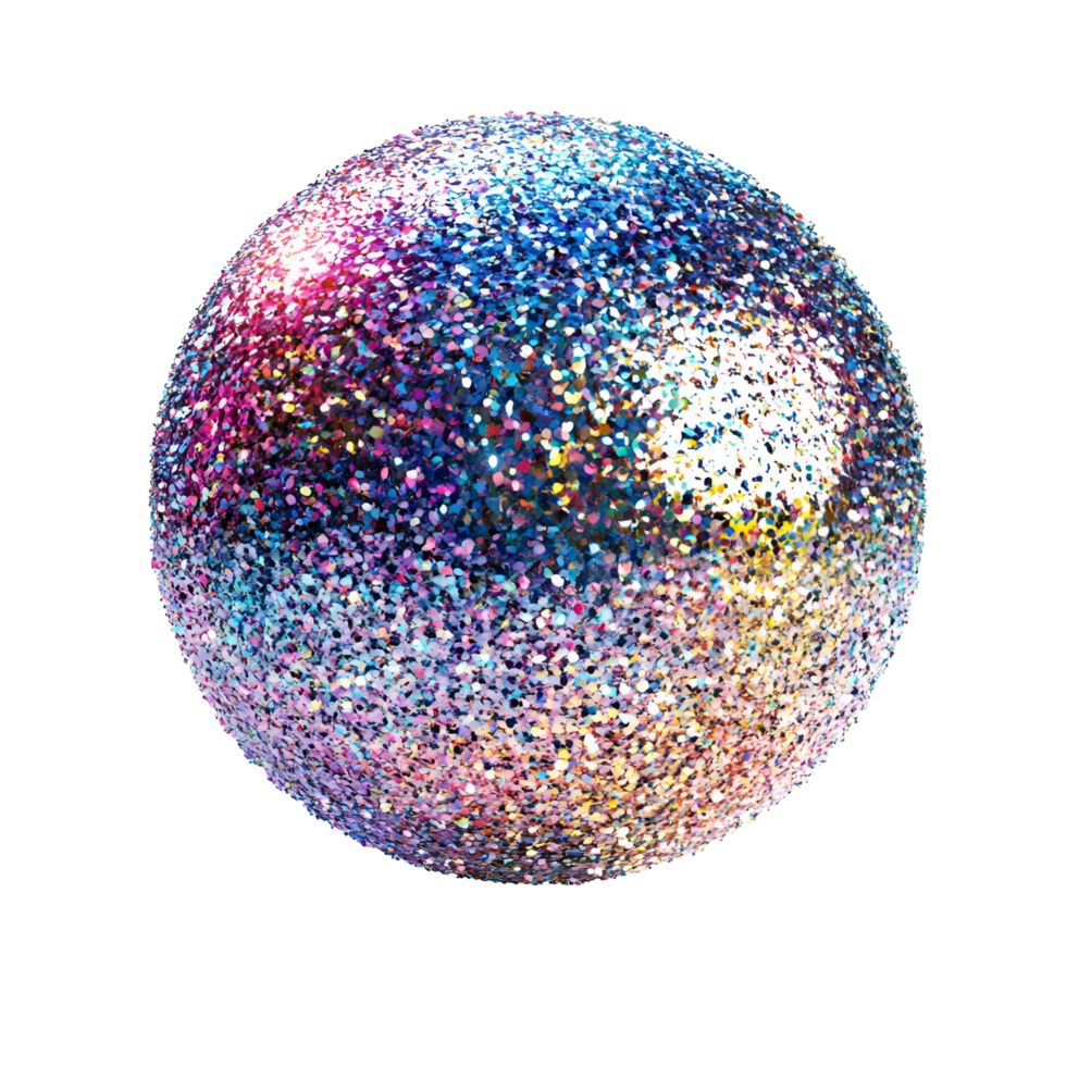 Glitter Ball Sparkling Decoration Transparent Background png