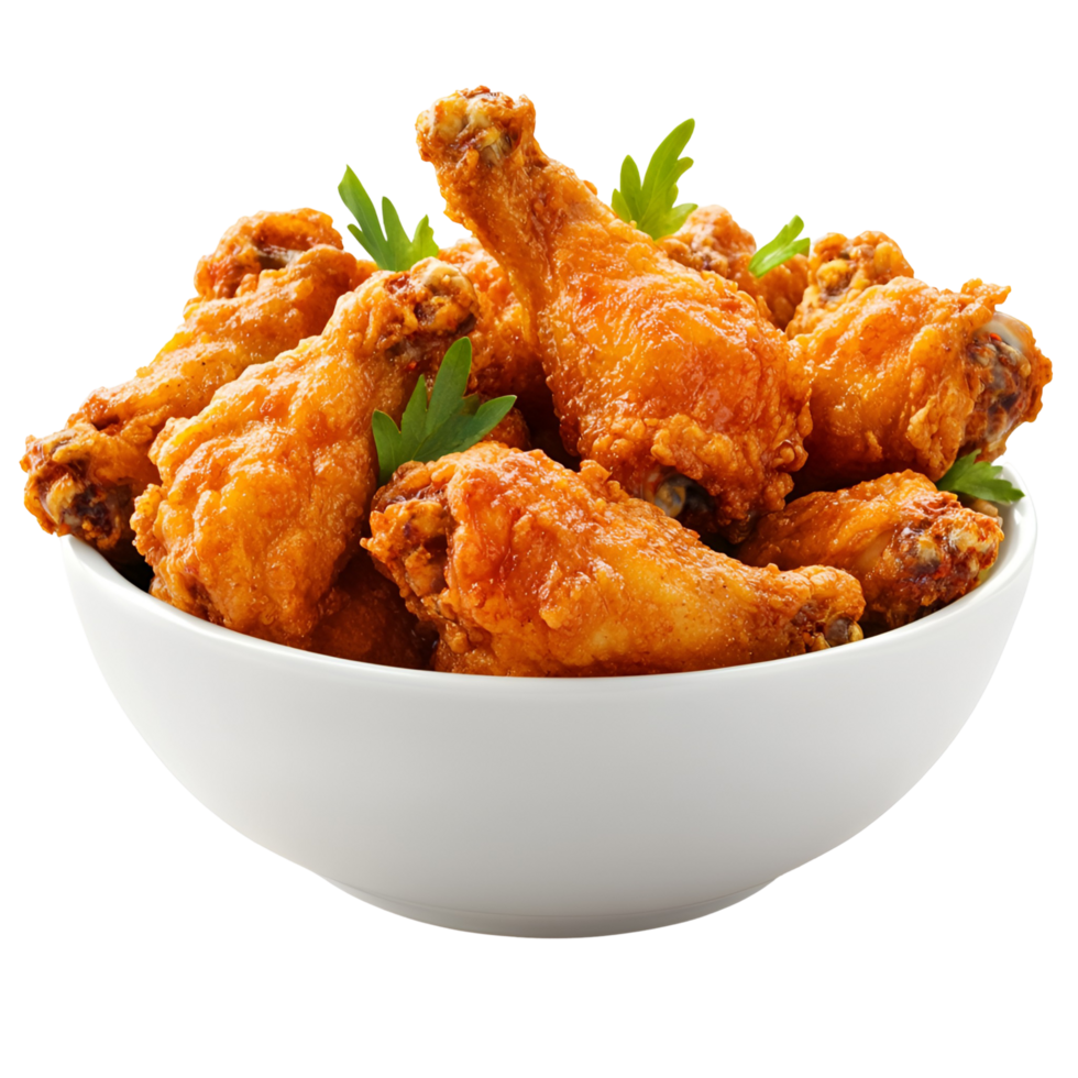 Bowl Of Chicken Wings Transparent Background png