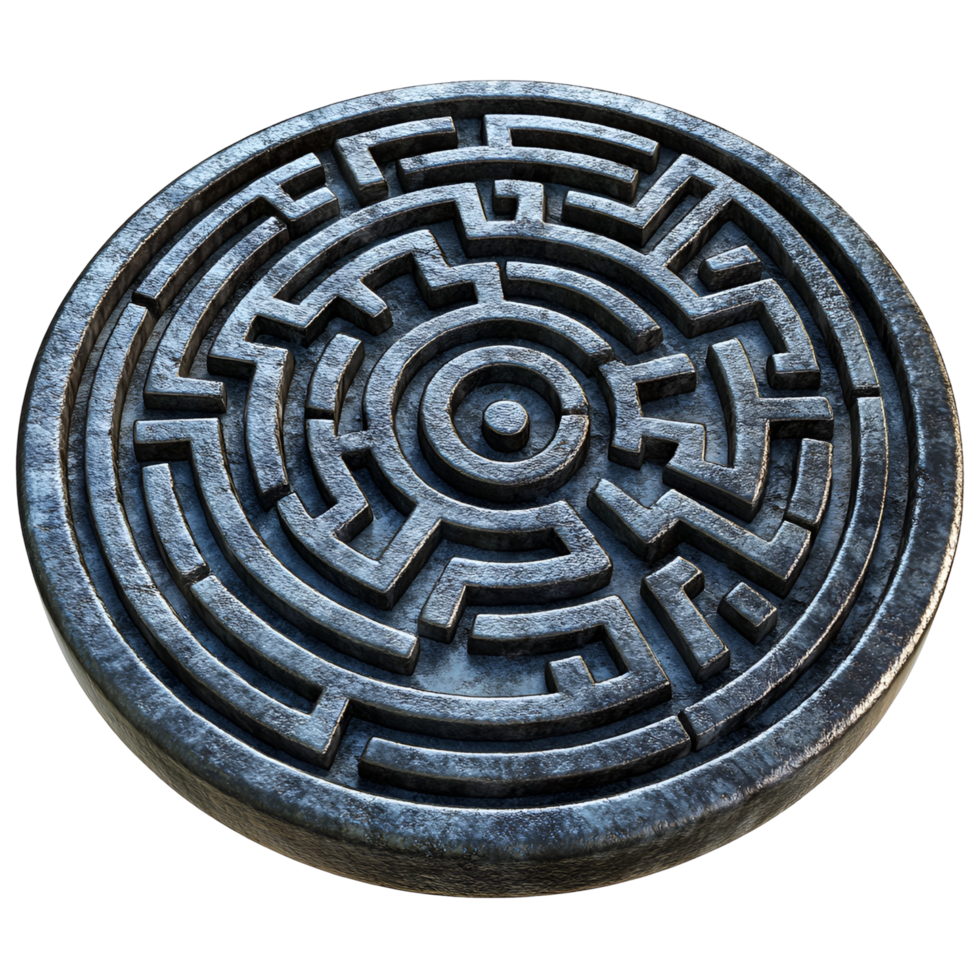 Wooden Maze Puzzle Board Transparent Background png