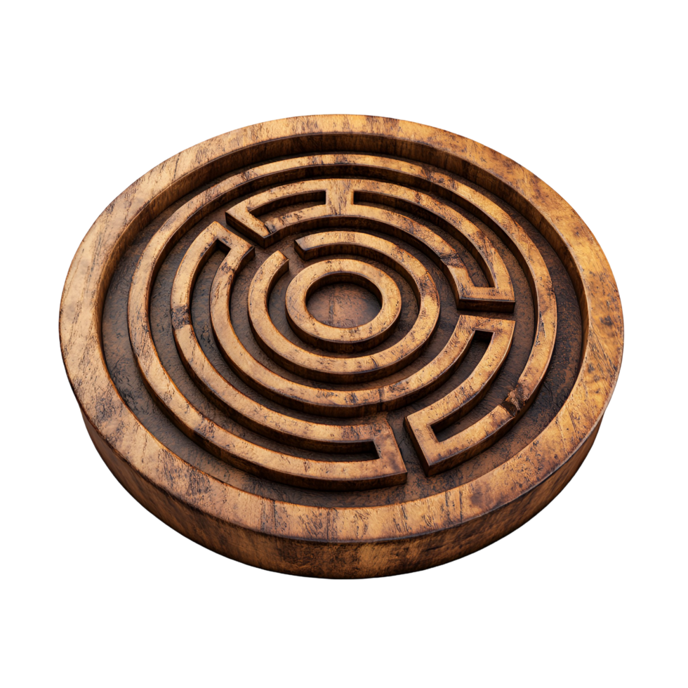 Wooden Maze Puzzle Game Transparent Background png