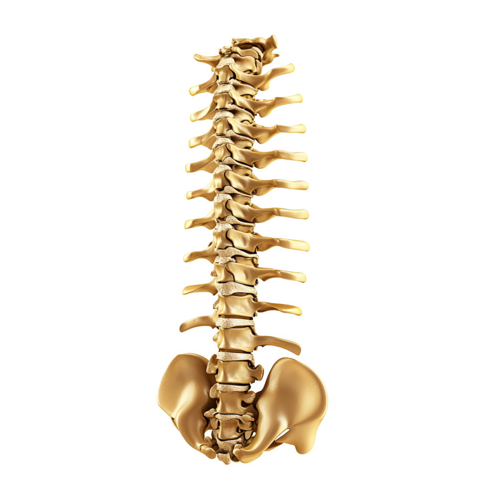 Human Vertebral Column Illustration Transparent Background png