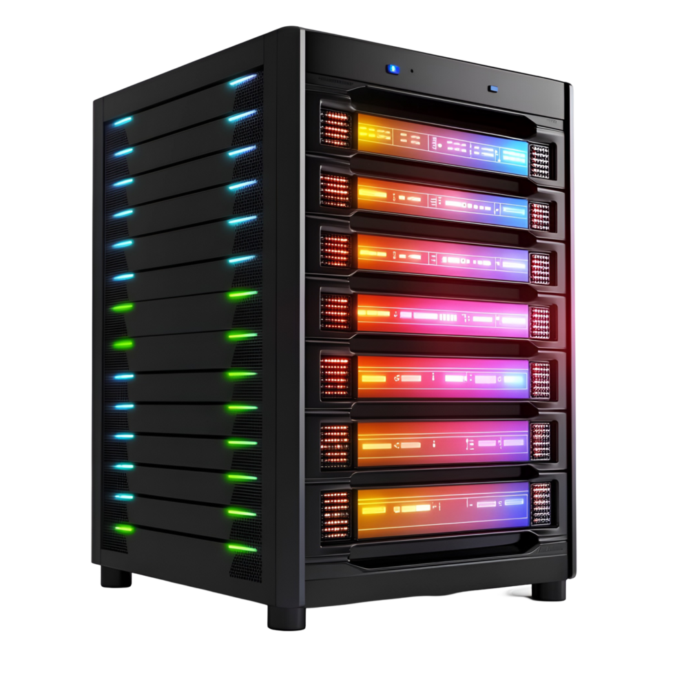 Advanced Computer CPU Unit Transparent Background png