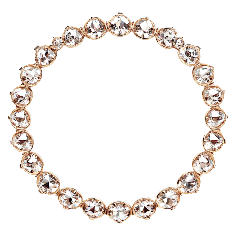 Wreath With Sparkling Stones Transparent Background png