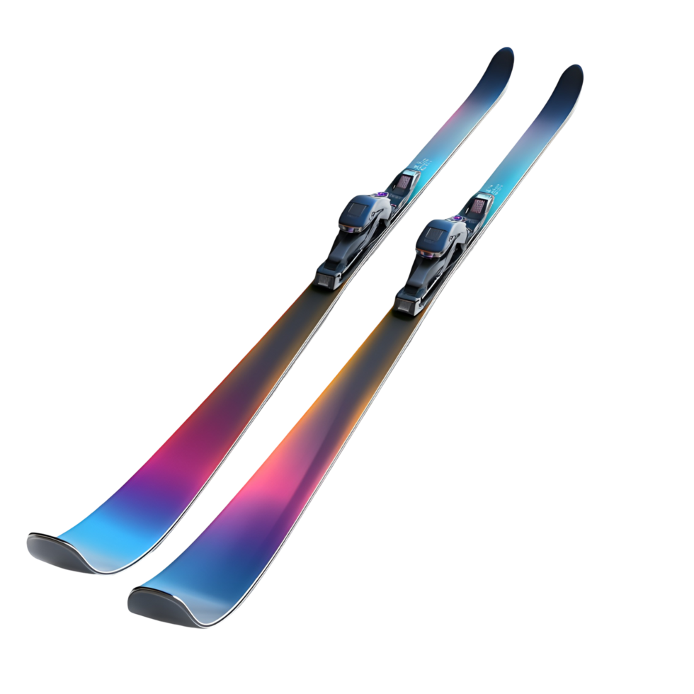 Ski Equipment Pair On Transparent Background png