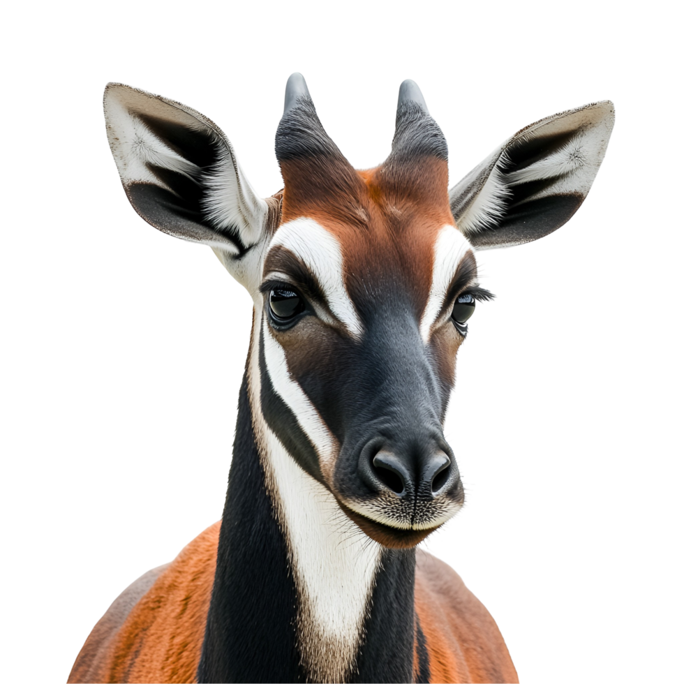 Antelope With Striking Black White Face Transparent Background png