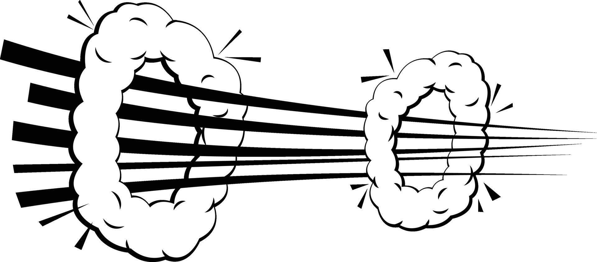 Comic speech bubble white and black vector