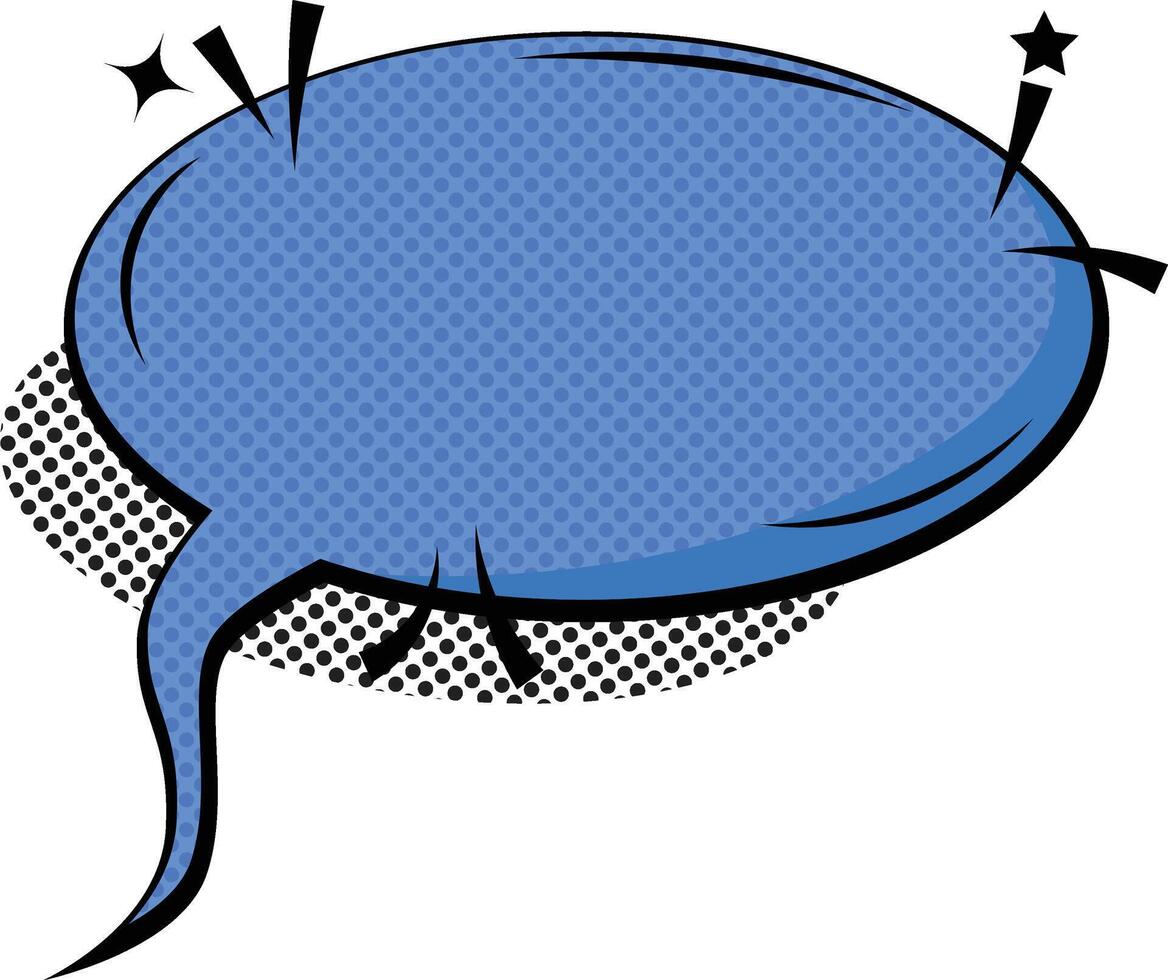 Comic speech bubble with dots vector