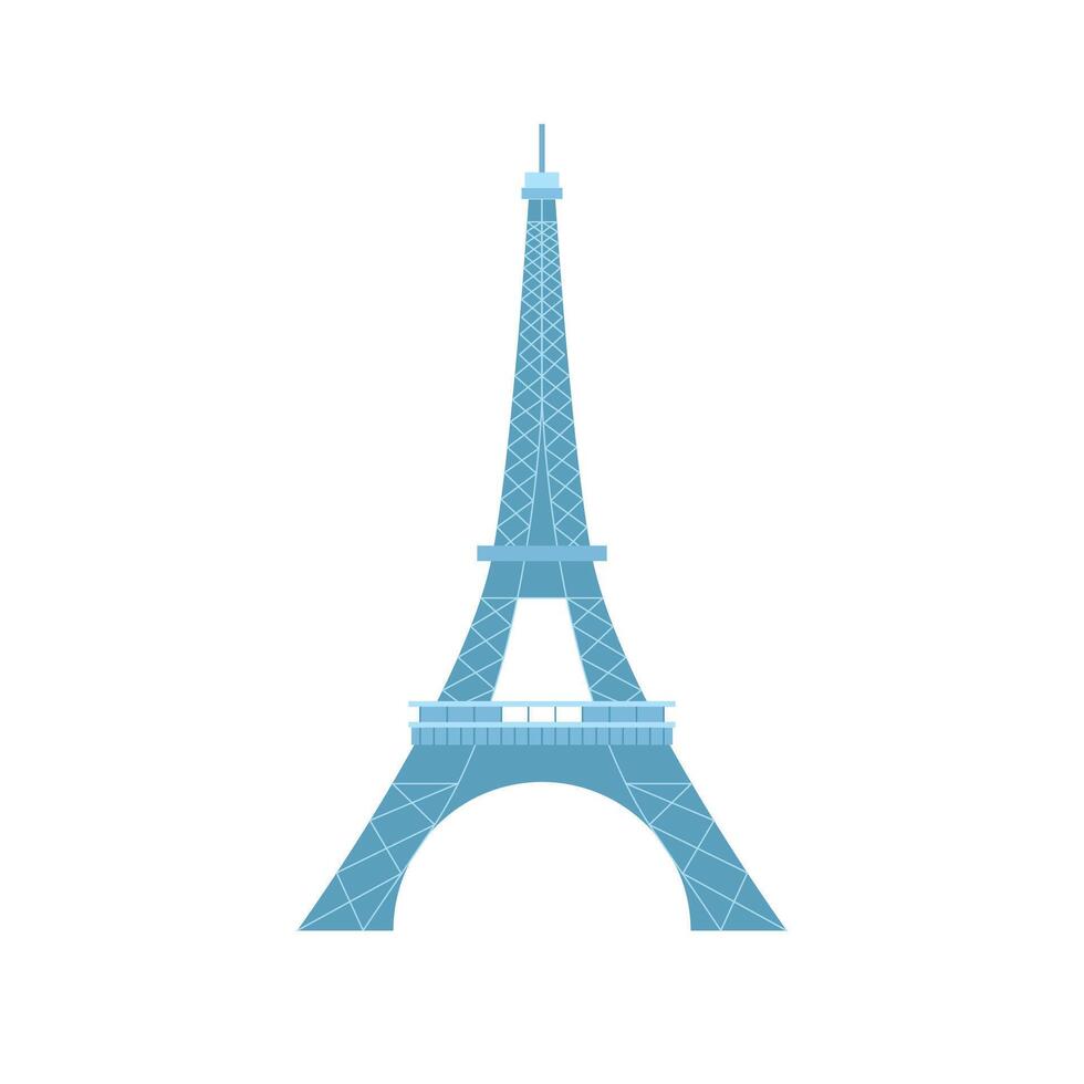 Eiffel tower logo. vector