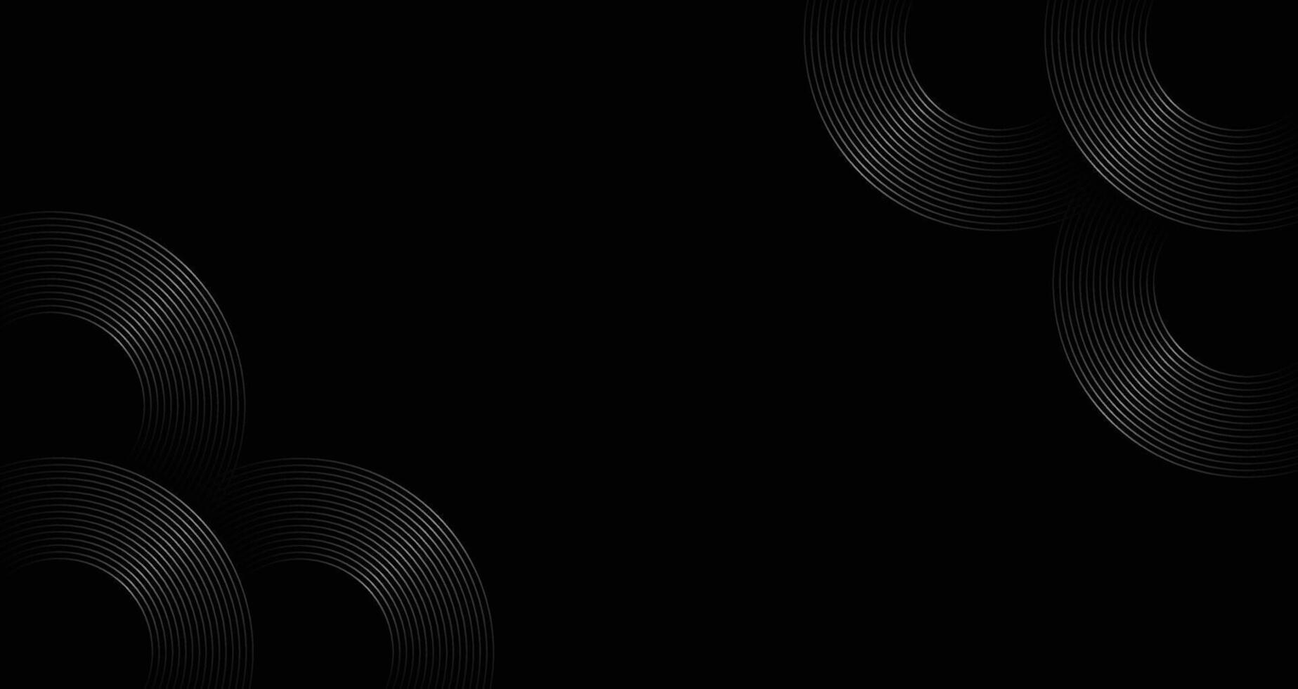 Gradient black abstract background with curve line. vector