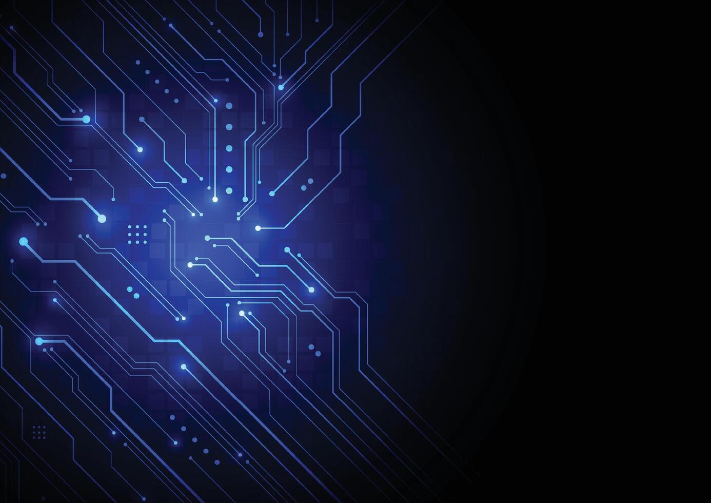 Abstract digital background with technology circuit board texture. Electronic motherboard illustration. Communication and engineering vector