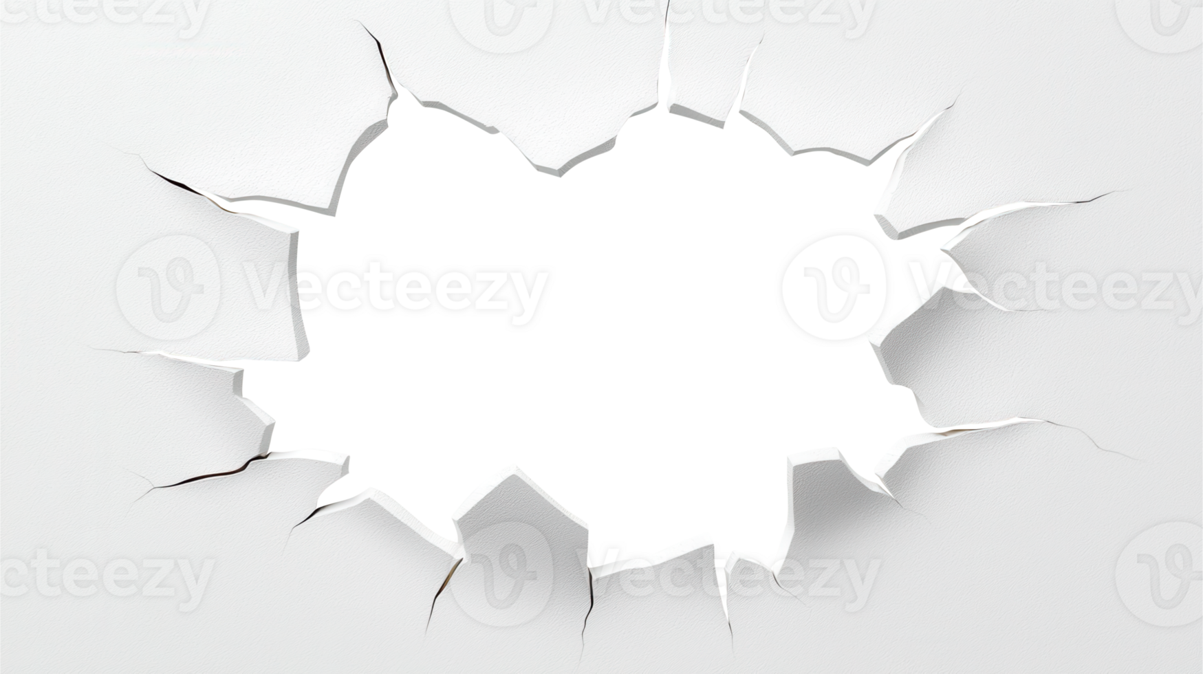 3d White sheet of paper ripping, creating a transparent designs ideal for showcasing products or hole, png