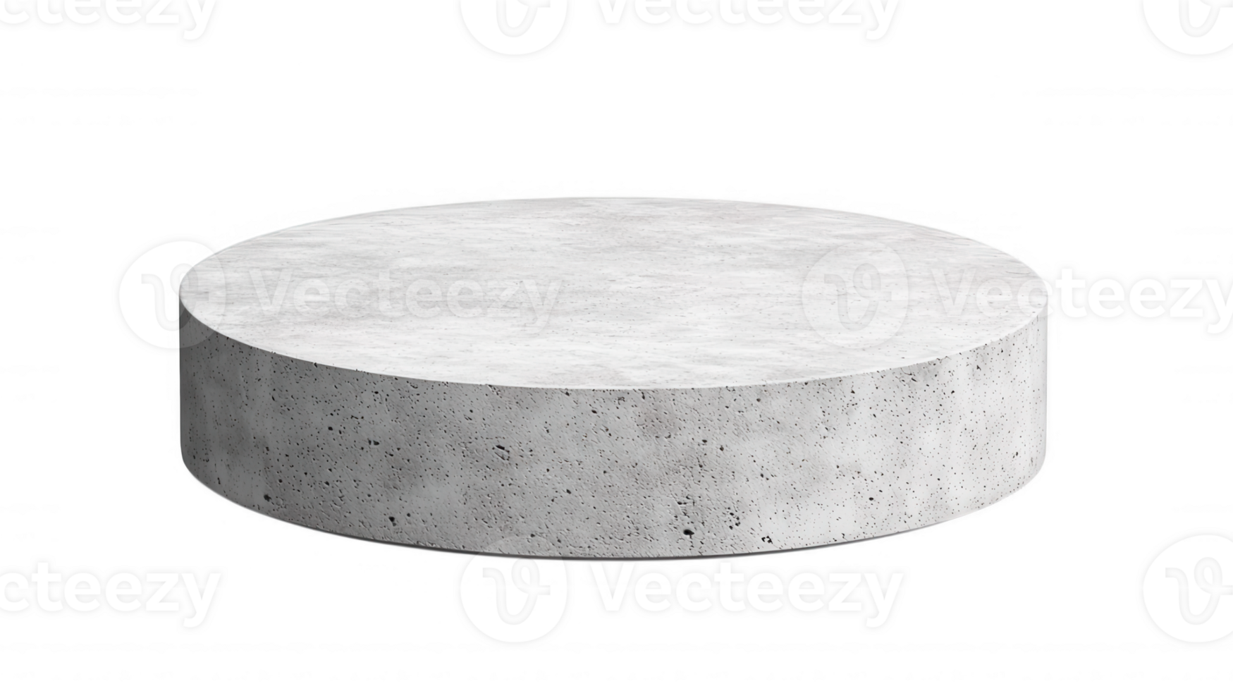 3d Empty concrete showcasing podium providing a minimalist platform for circular products against a transparent backdrop png