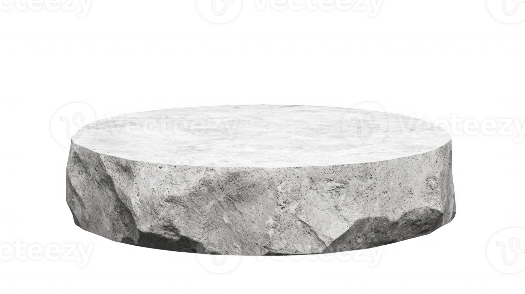 a Empty 3d concrete podium providing circular minimalist platform for showcasing products against a transparent backdrop png