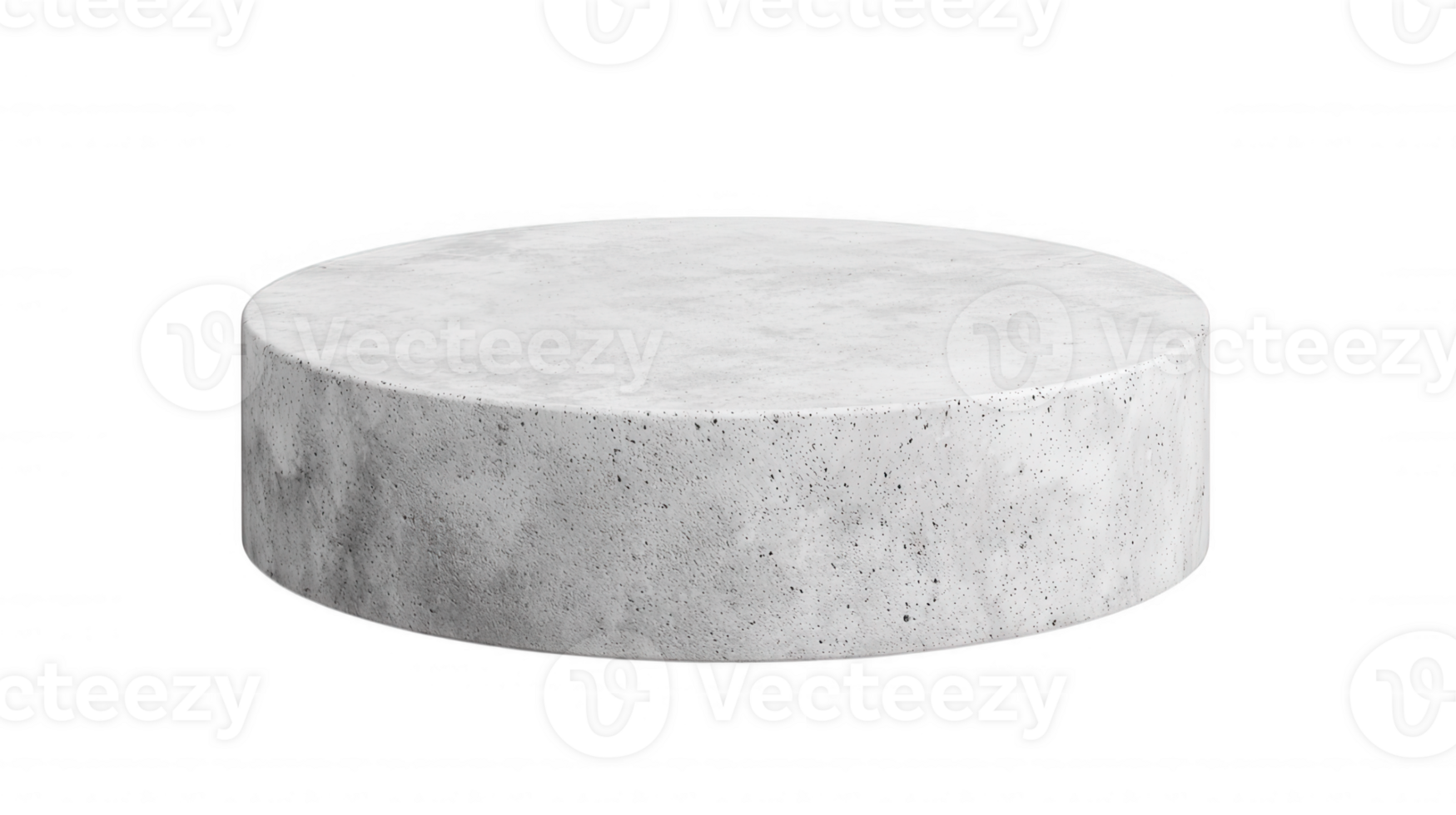 3d Empty circular concrete podium providing a minimalist platform for showcasing products against a transparent background png