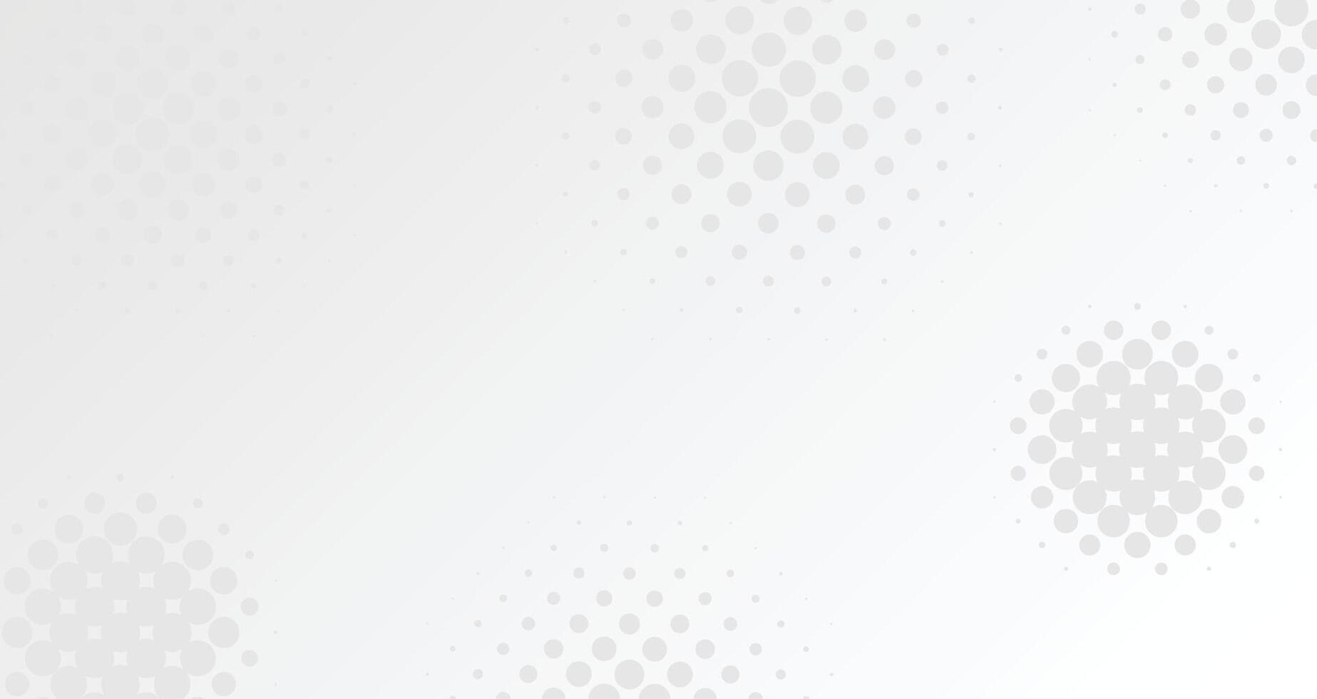 Abstract white and gray color background with halftone dots effect. illustration. vector