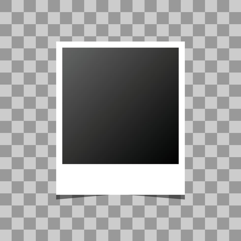 Photography of a blank template frame. vector