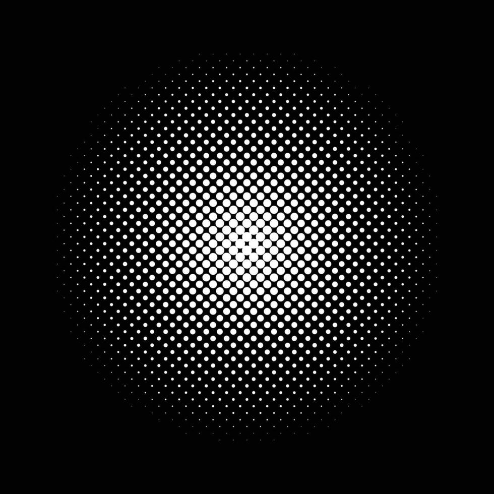 Circle halftone dots backgrounds, round halftones geometric dots gradient. vector