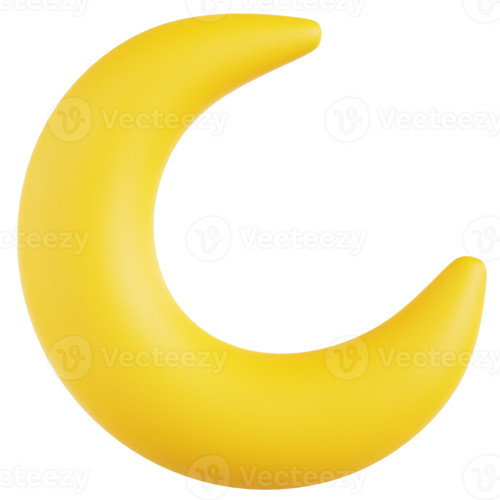 A yellow crescent shaped object on a black background png