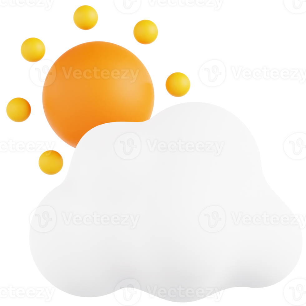 A cloud with a sun and a cloud png
