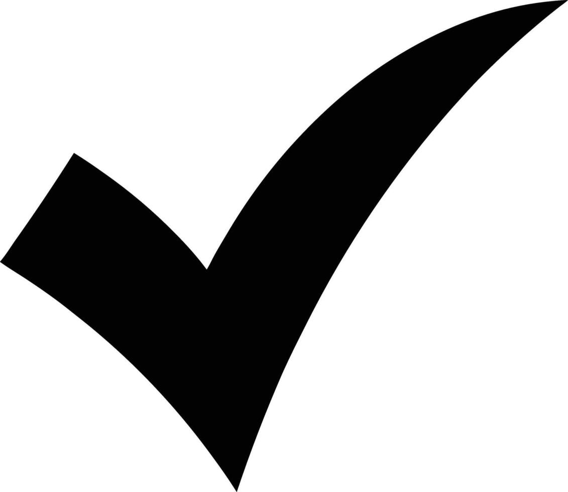 checkmark silhouette design vector