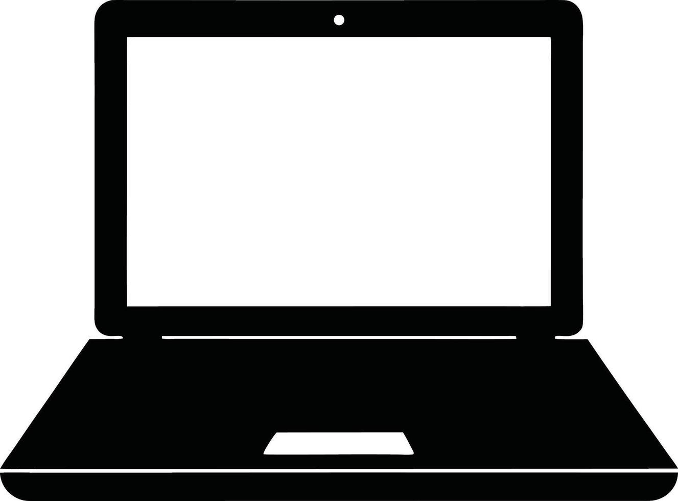 Laptop computer icon vector