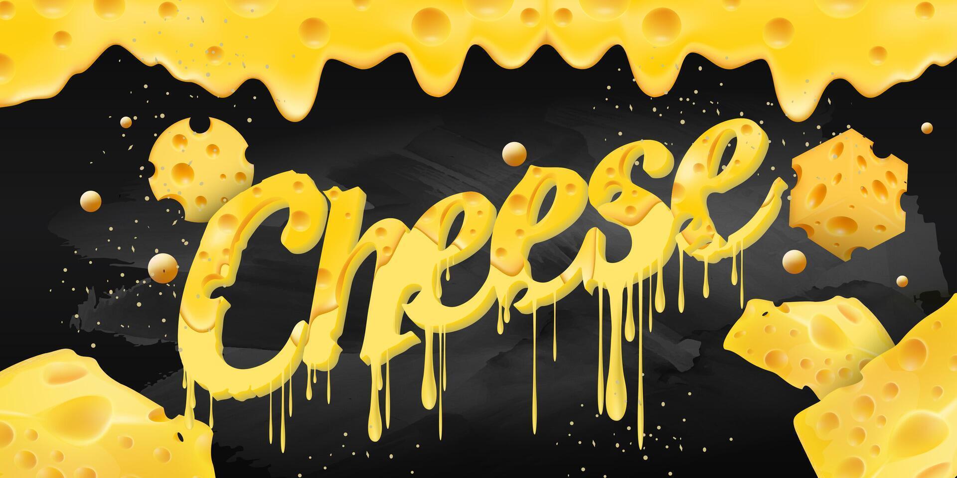 Cheese Background Design Template vector