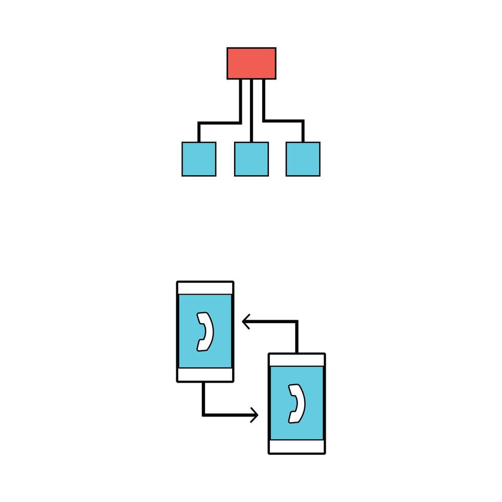 Set of icon related to communications, telecommunications. Linear icon collection. Editable stroke. vector