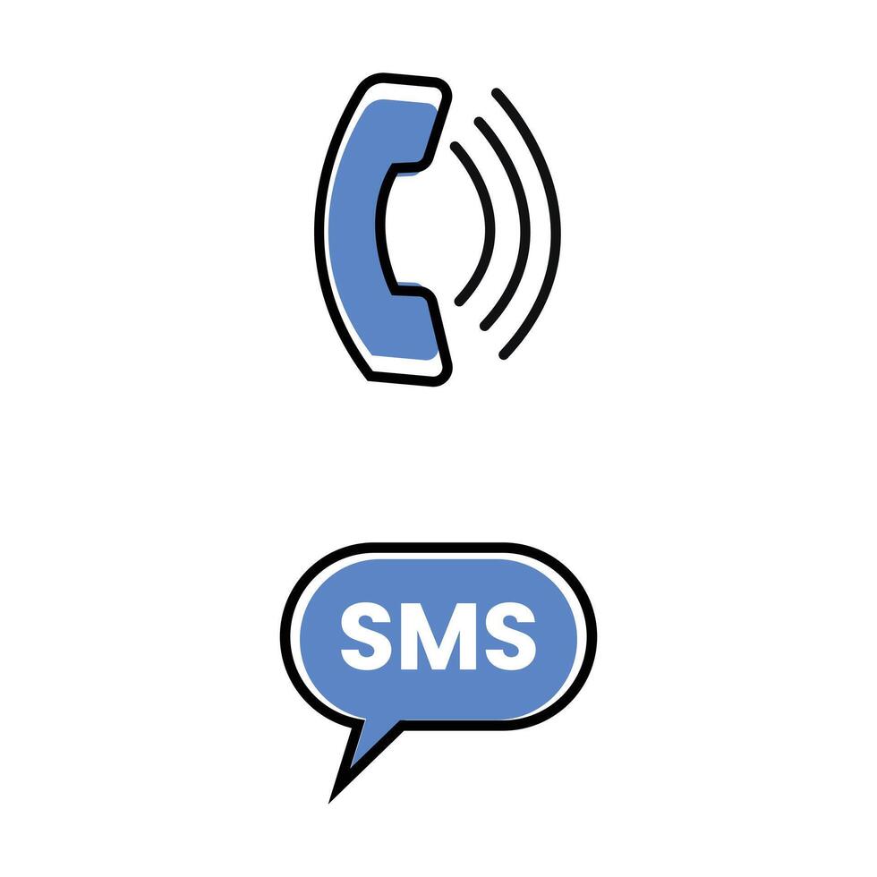 Set of outline icon vector