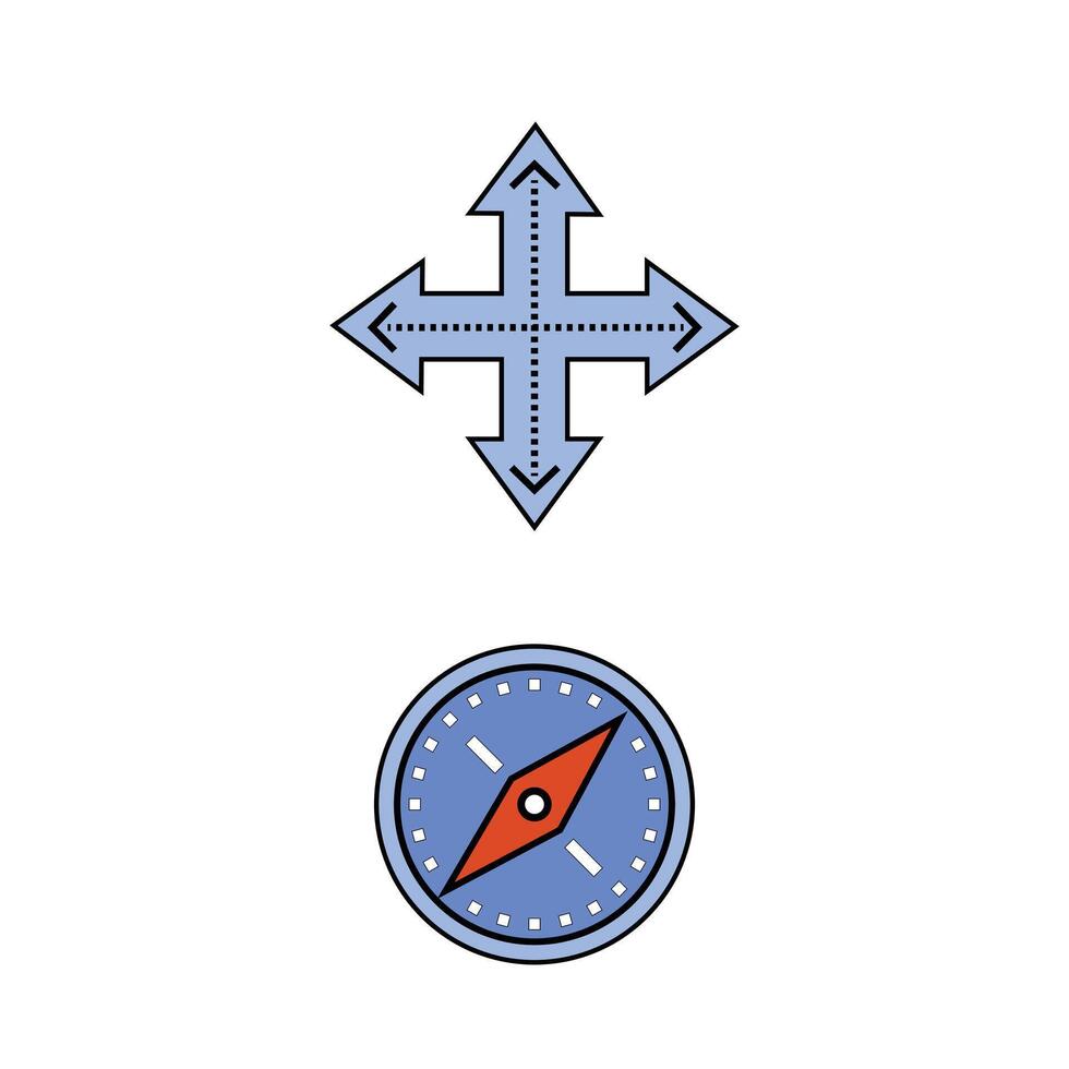 Collection of icons related to Geography, including icons like Book vector