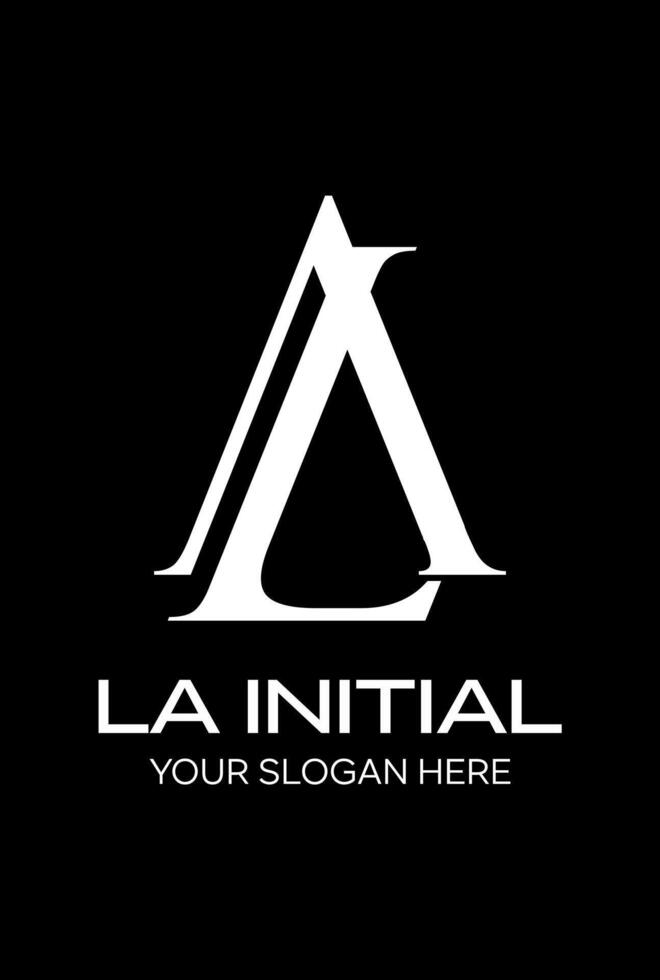 initial la idea logo design vector