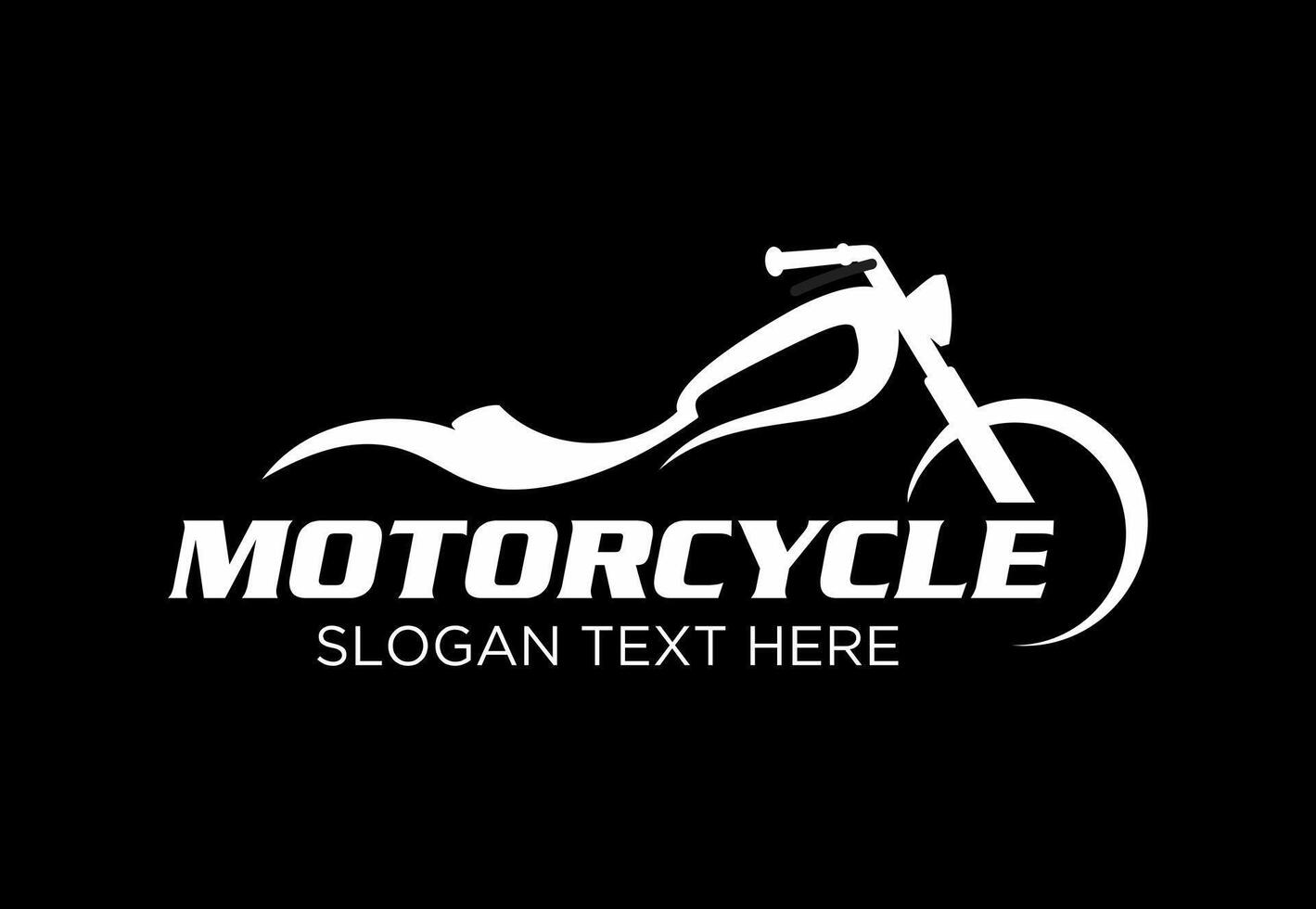 old motorbike idea logo design vector