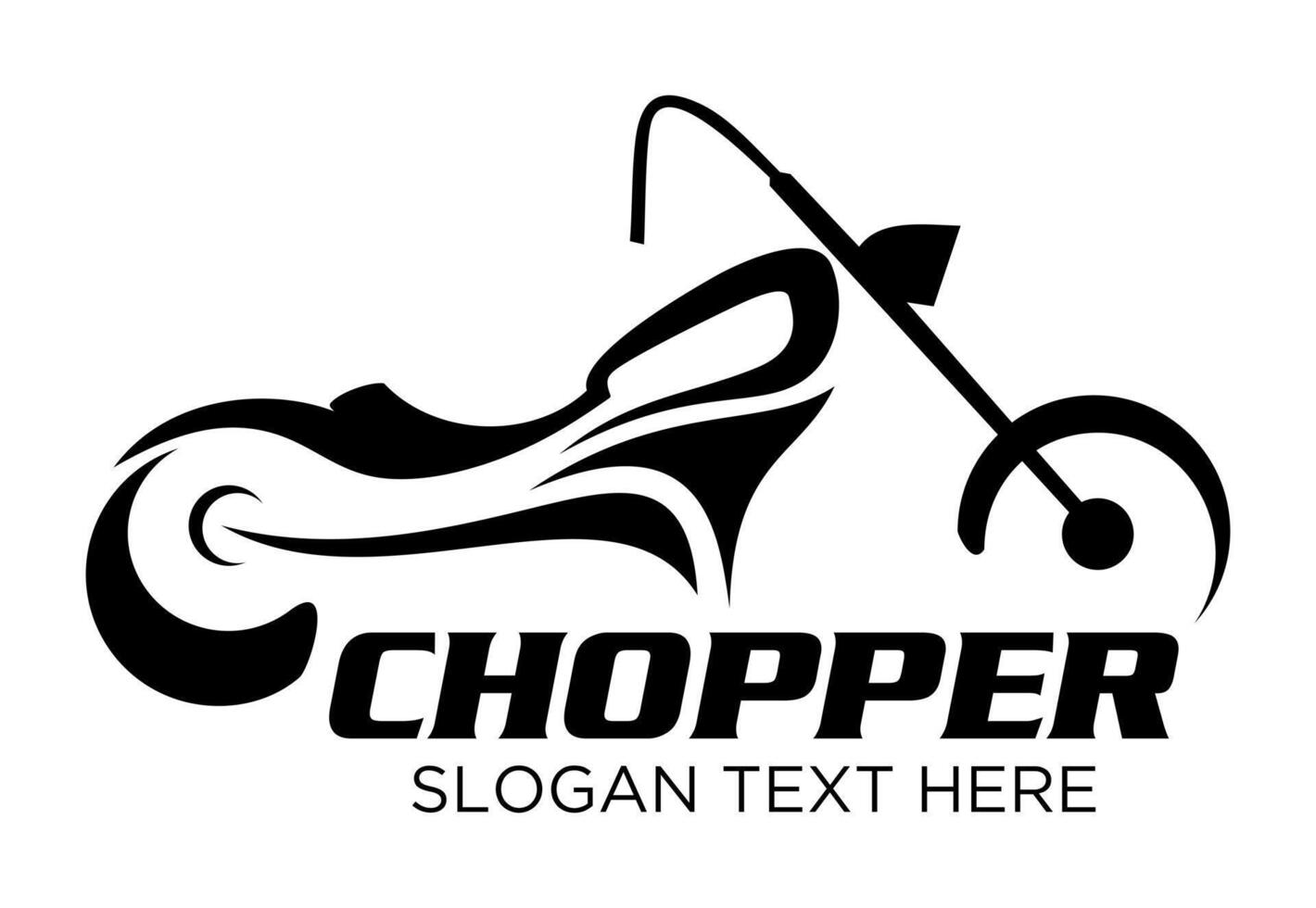 chopper motorcyrcle idea logodesign vector