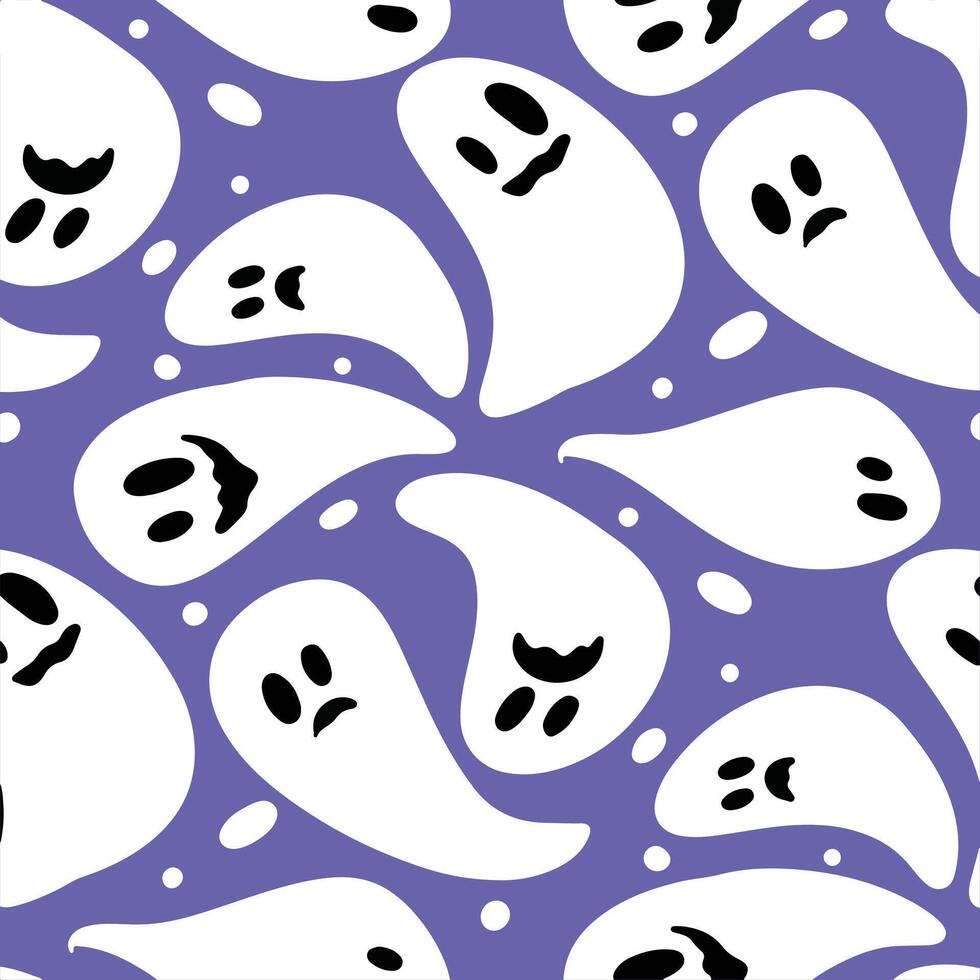 ghost boo seamless pattern illustration art vector