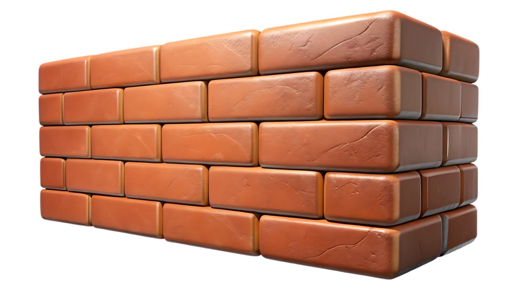 Detailed brick wall texture, symbolizing construction, structure, or barrier. png