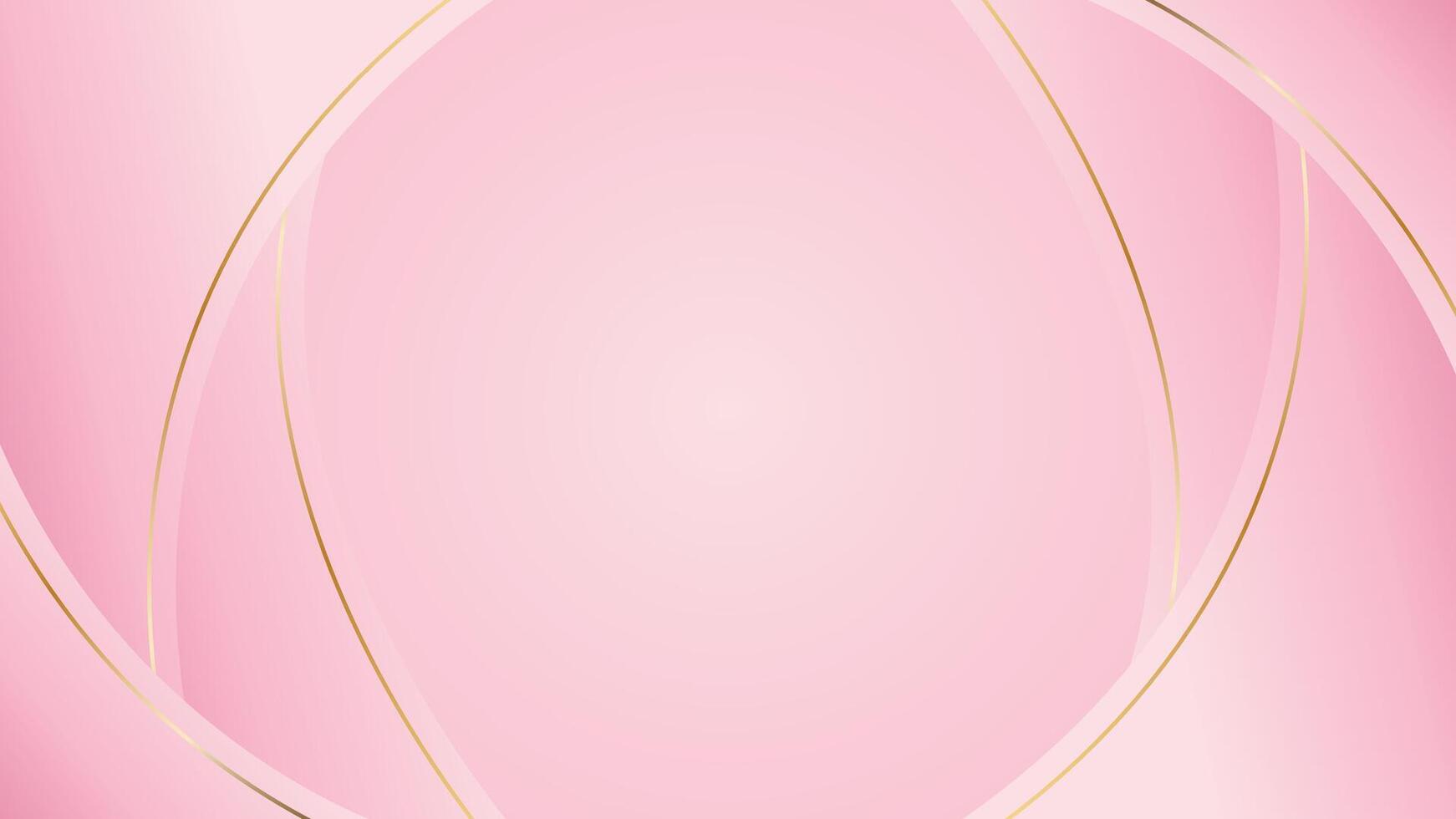 Elegant simple pink luxury curve background vector