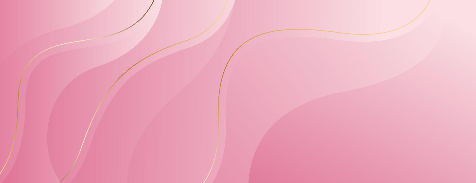 Elegant pink abstract luxury banner background. vector