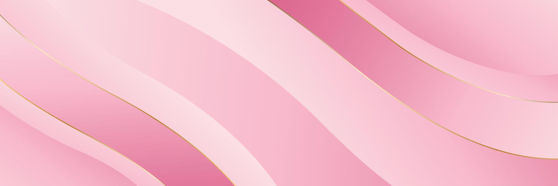 Elegant pink abstract luxury banner background with modern wave design. Suitable for beauty products, sales, events, awards, web banners, templates, pages, headers and more vector