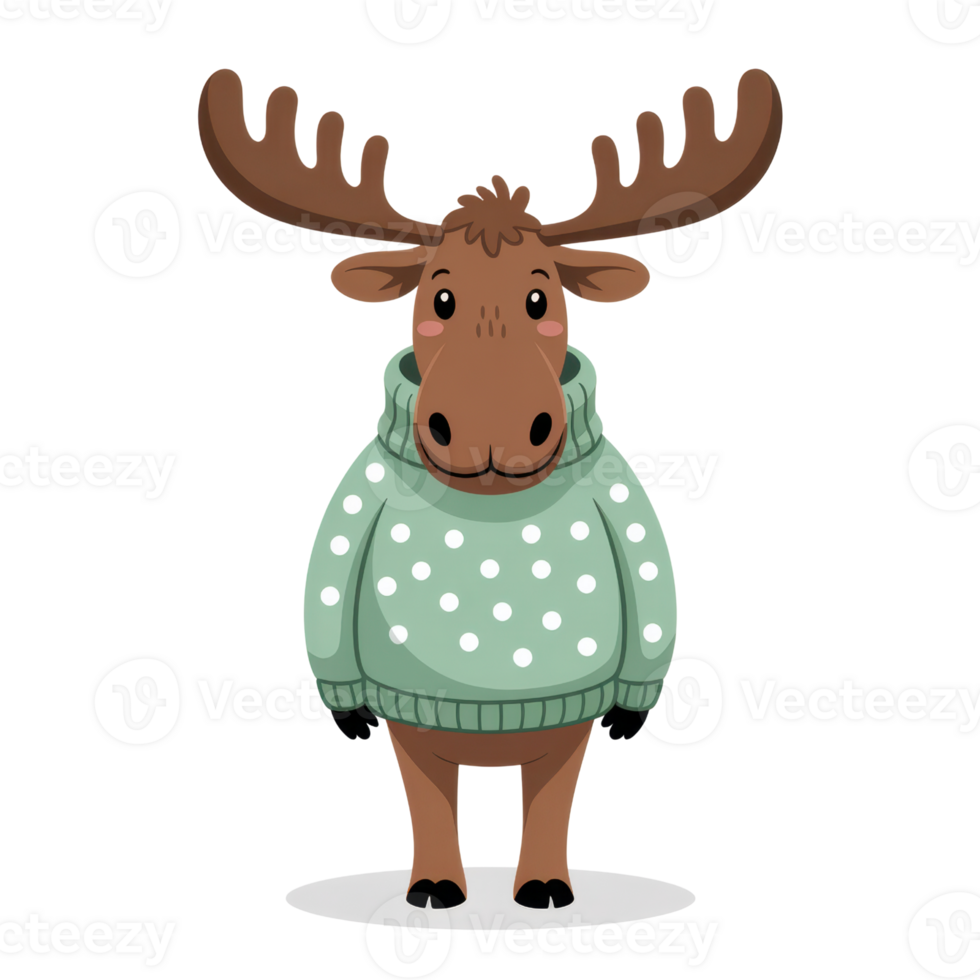 Woodland Creature In Festive Outfit png