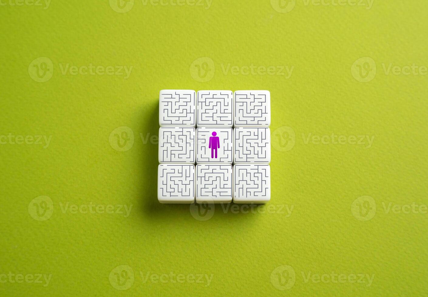 Find a way out of the maze. Resolve personal problems, psychological problems photo