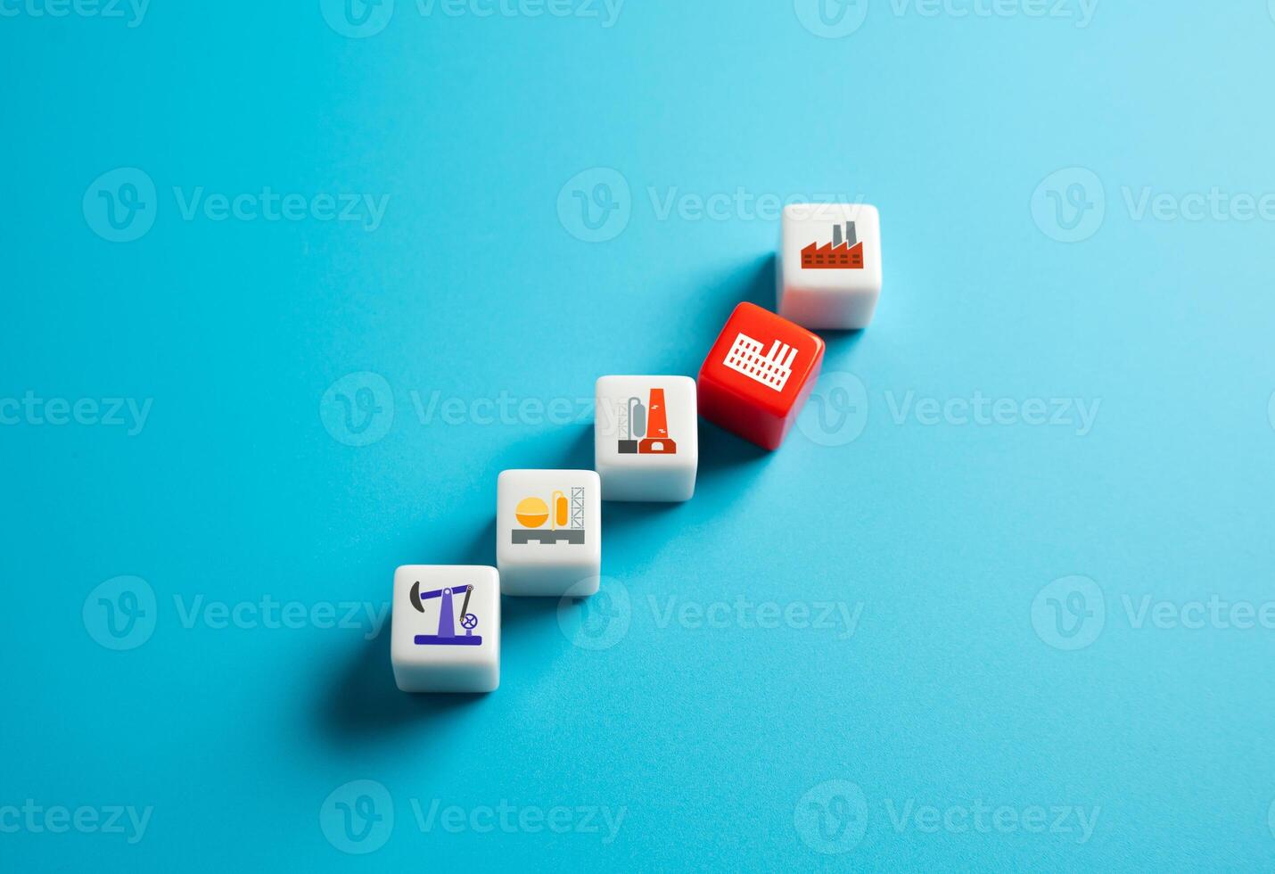 Problems in the logistics supply chains of components in the industry. Stoppage of production chains photo