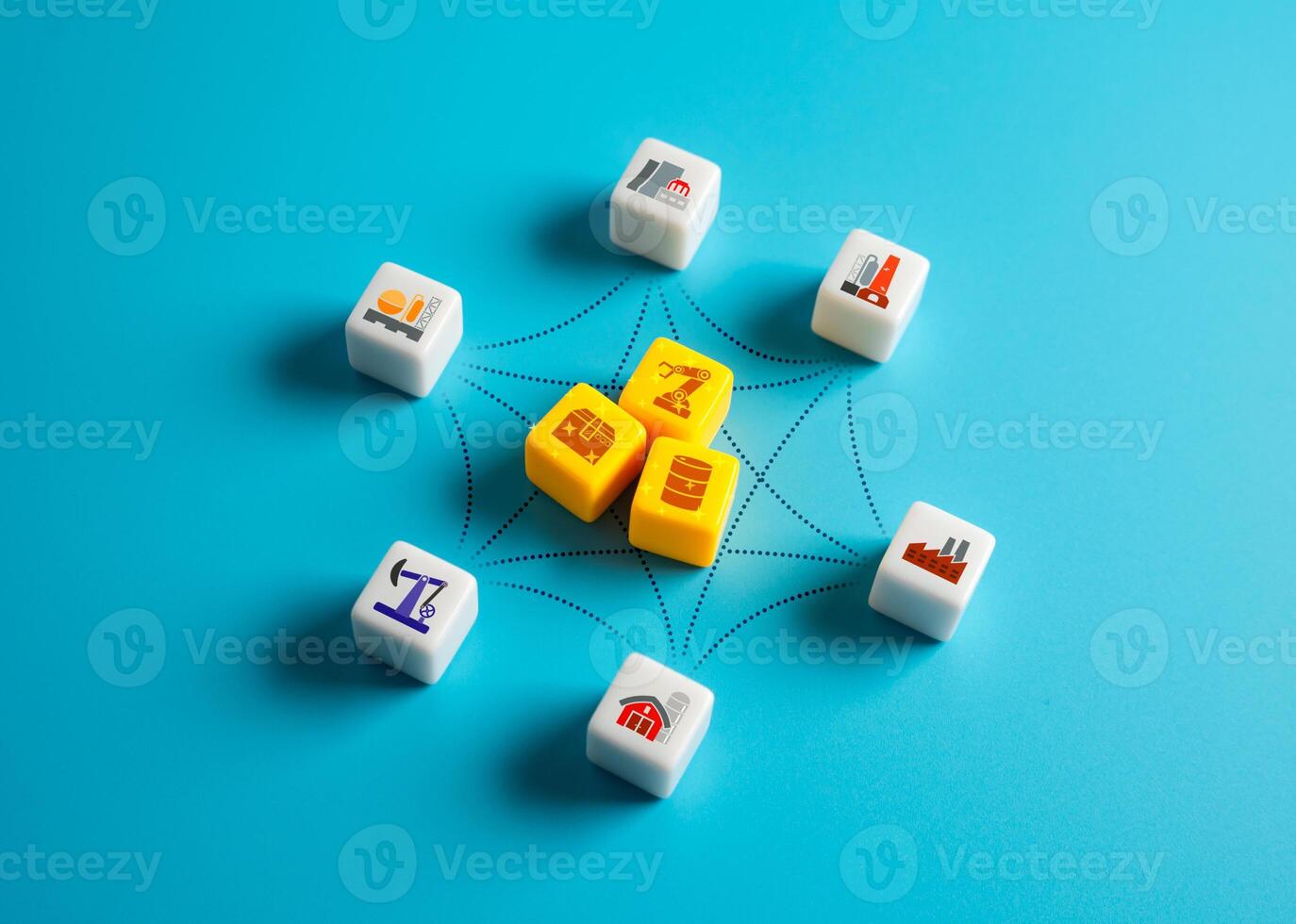 Products, goods and material goods that are produced in industrial cooperation photo