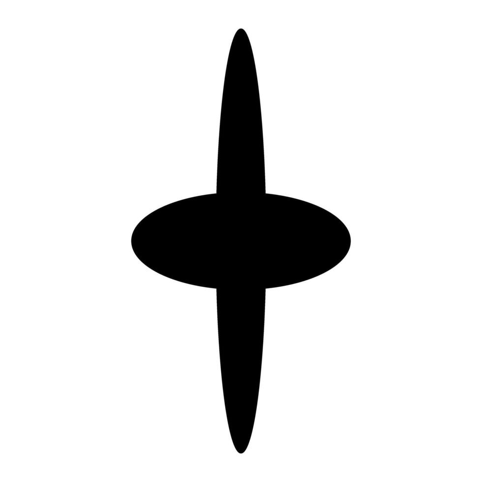 illustration of a pushpin icon. Isolated on white background. vector