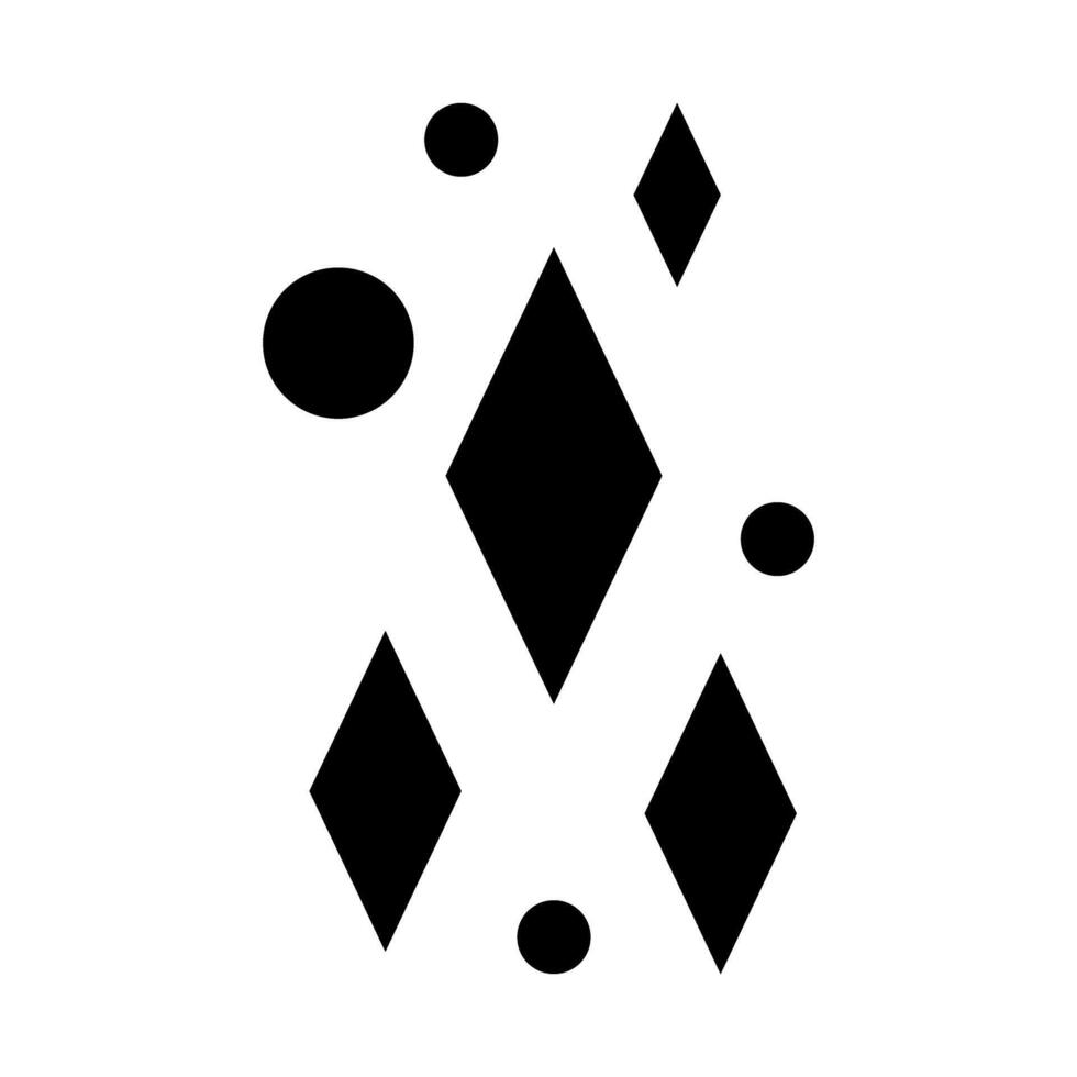 Geometrical figure. Black and white icon. illustration. vector