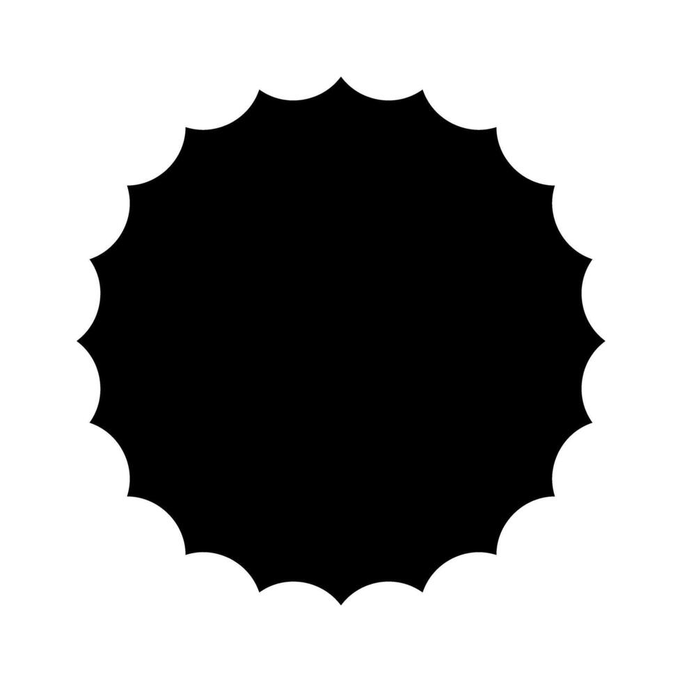 Starburst icon, sunburst icon. Simple illustration of starburst, sunburst icon for web. vector