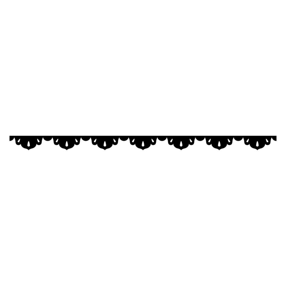 Wrought iron fence isolated on a white background. illustration. vector