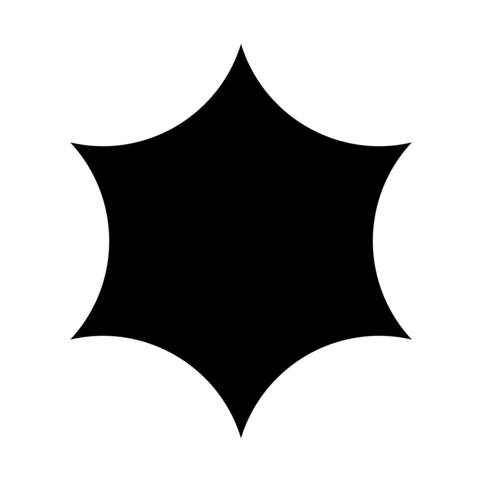 Black star icon on white background. illustration. Eps 10. vector