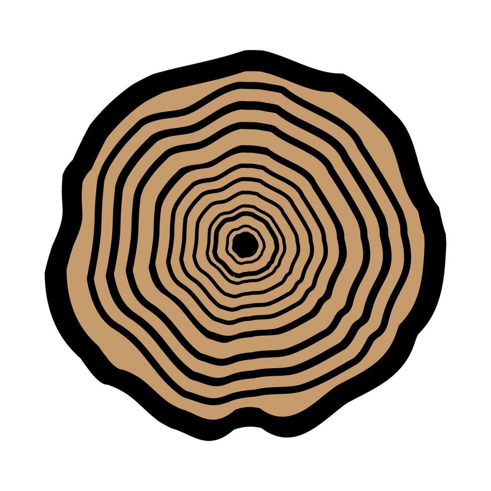 Tree stump isolated on white background. illustration design. Eps 10. vector