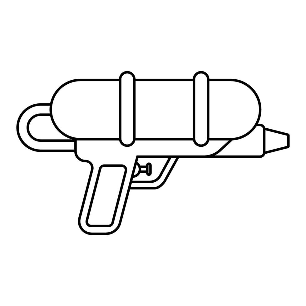 Paint gun icon. Outline illustration of paint gun icon for web. vector