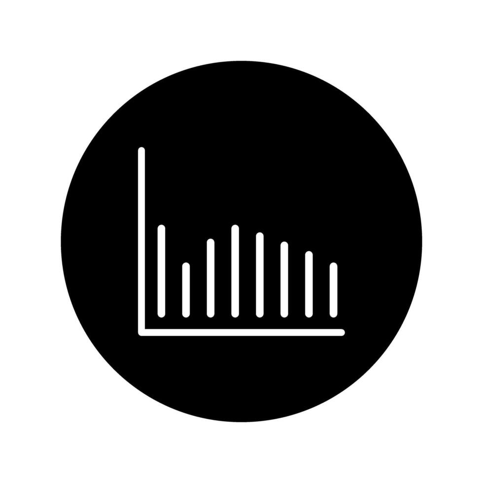 Business graph icon illustration. Flat design style eps 10. vector