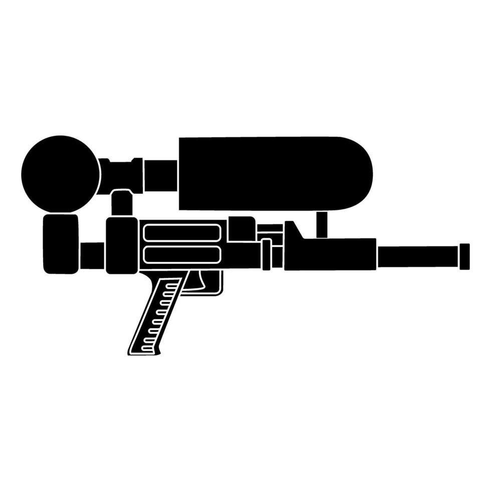 Paintball gun icon. Simple illustration of paintball gun icon for web vector